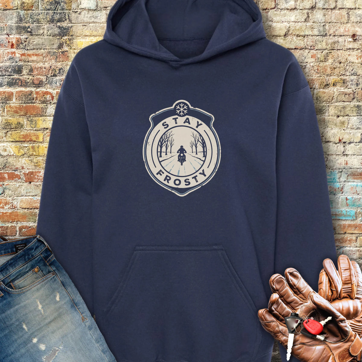 Frosty Patch Hoodie - Navy