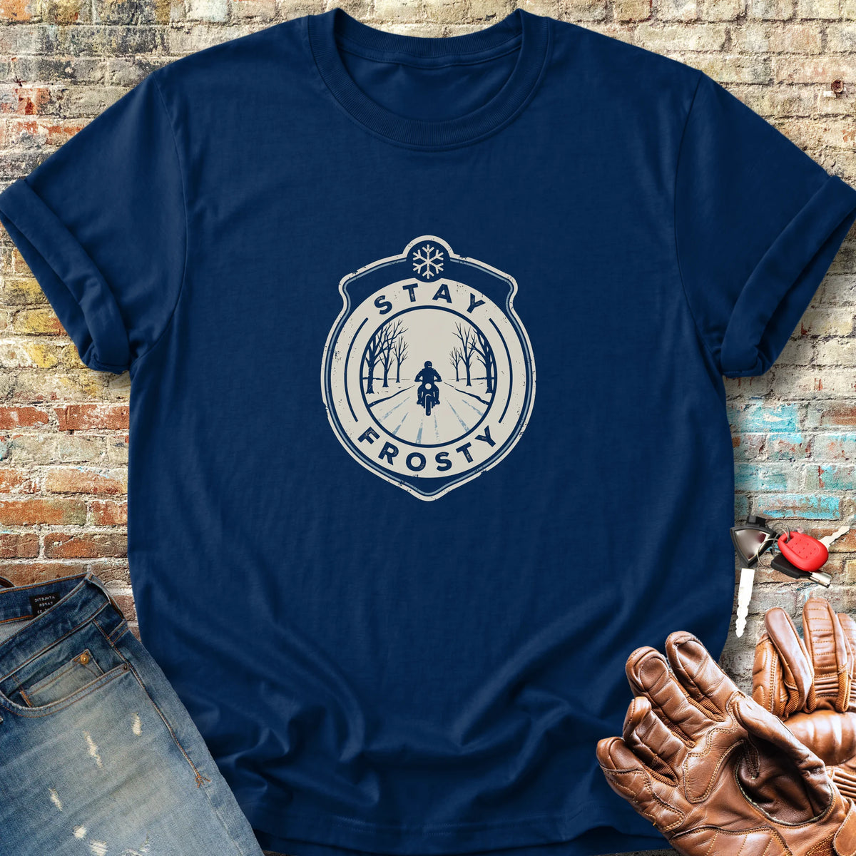 Frosty Patch Classic T-Shirt - Navy