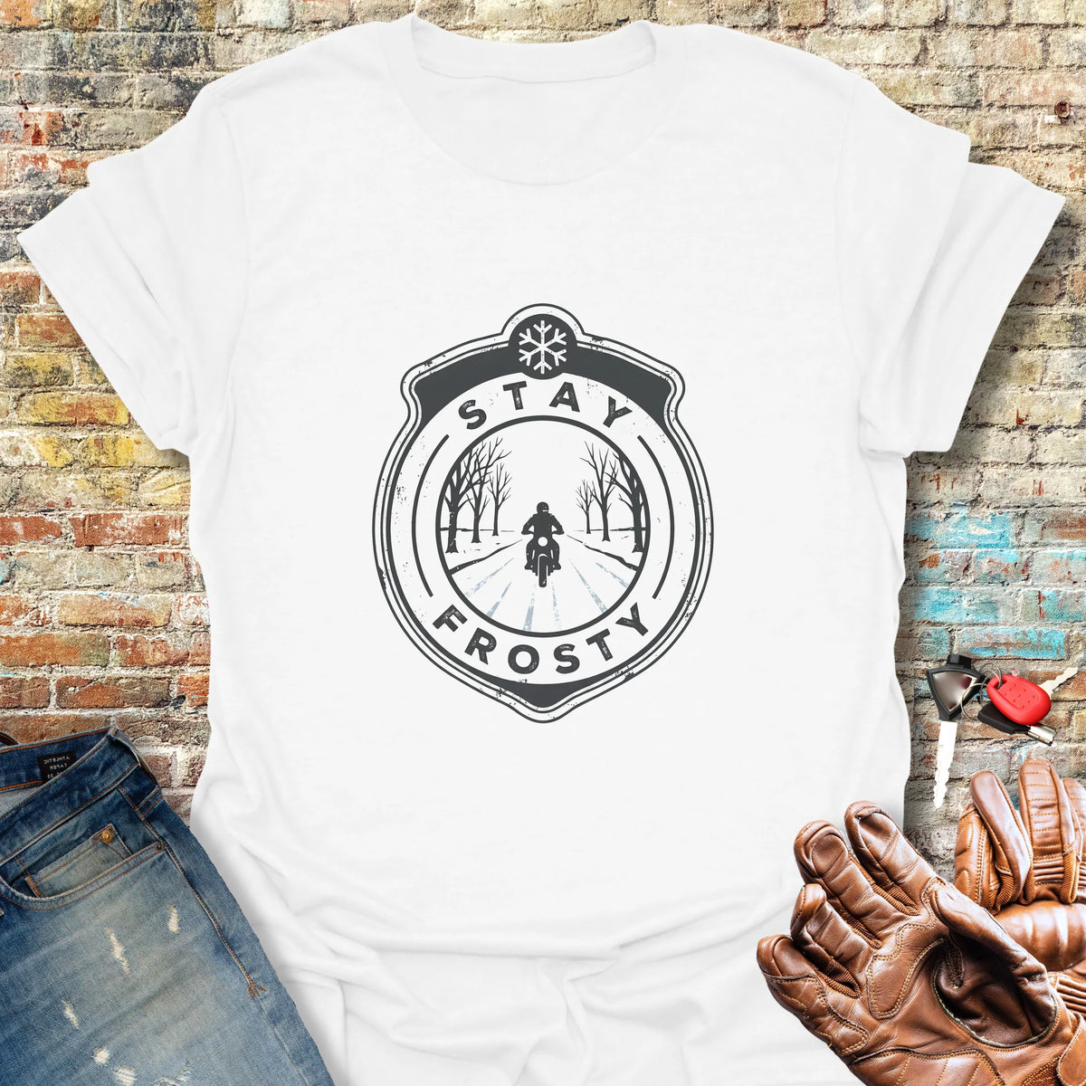 Frosty Patch Softstyle T-Shirt - White