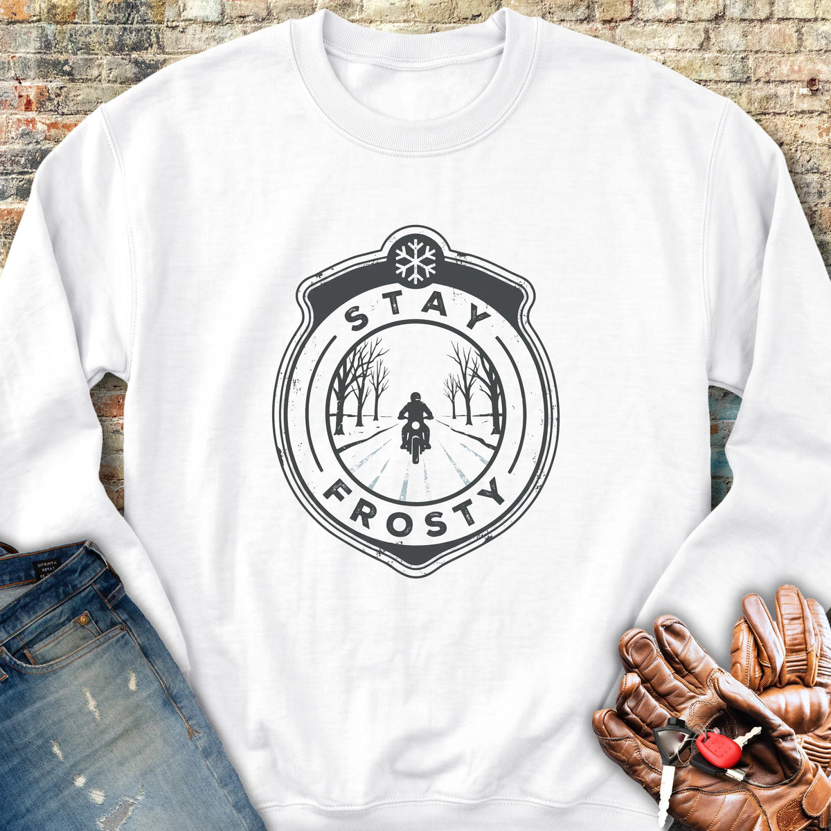 Frosty Patch Sweatshirt - White