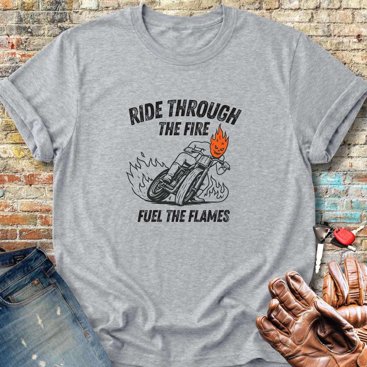 Fuel The Flames Classic T-Shirt - Sport Grey