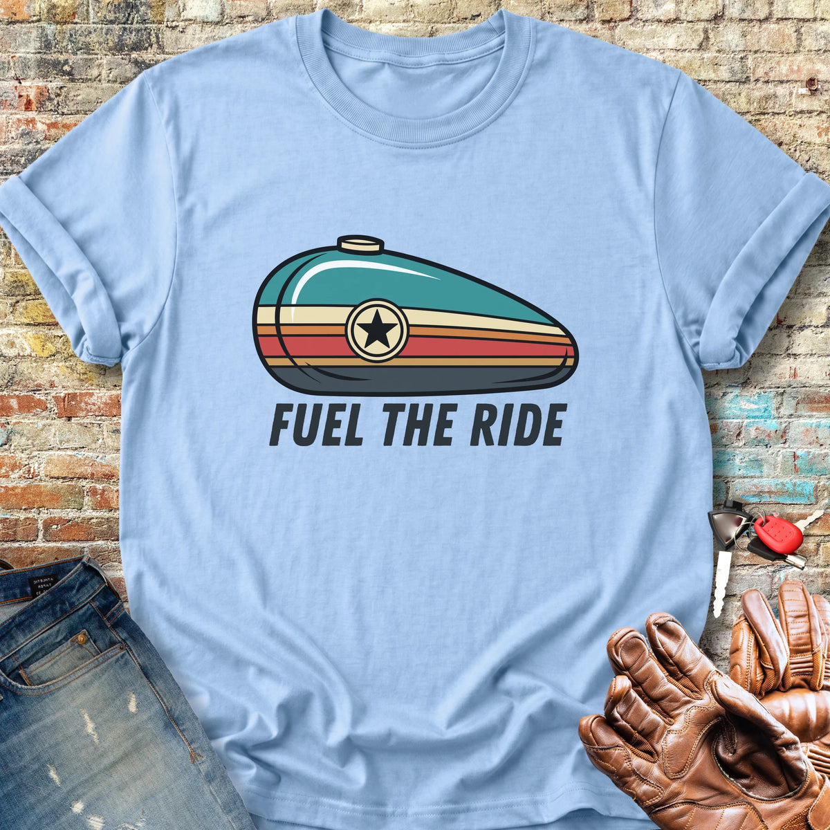 Fuel The Ride Classic T-Shirt - Light Blue