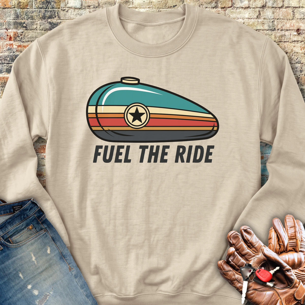 Fuel The Ride Sweatshirt - Sand