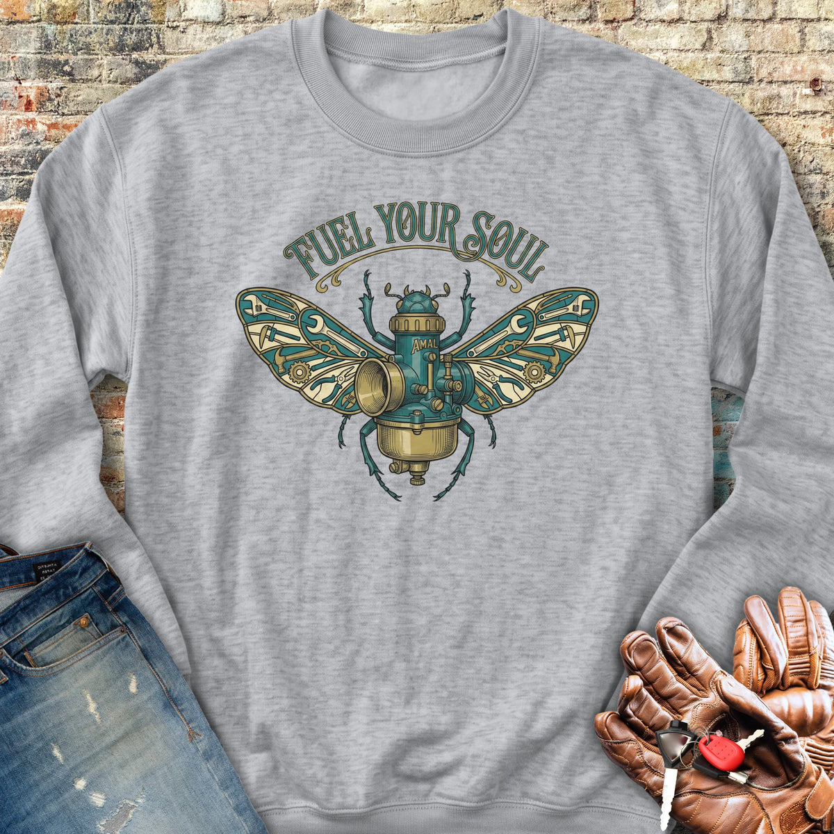 Fuel Your Soul Sweatshirt - Sport Grey
