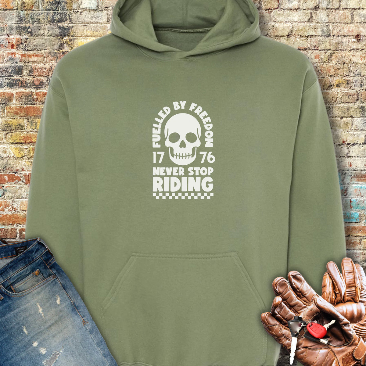 Fuelled 250 Hoodie - Military Green