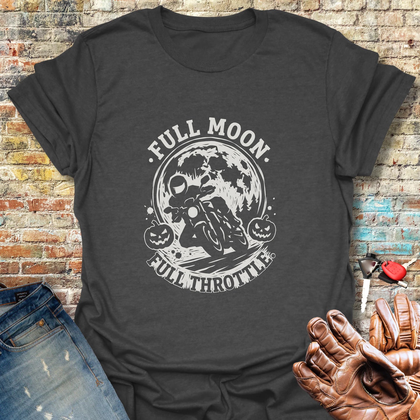 Full Moon T-Shirt - Dark Heather