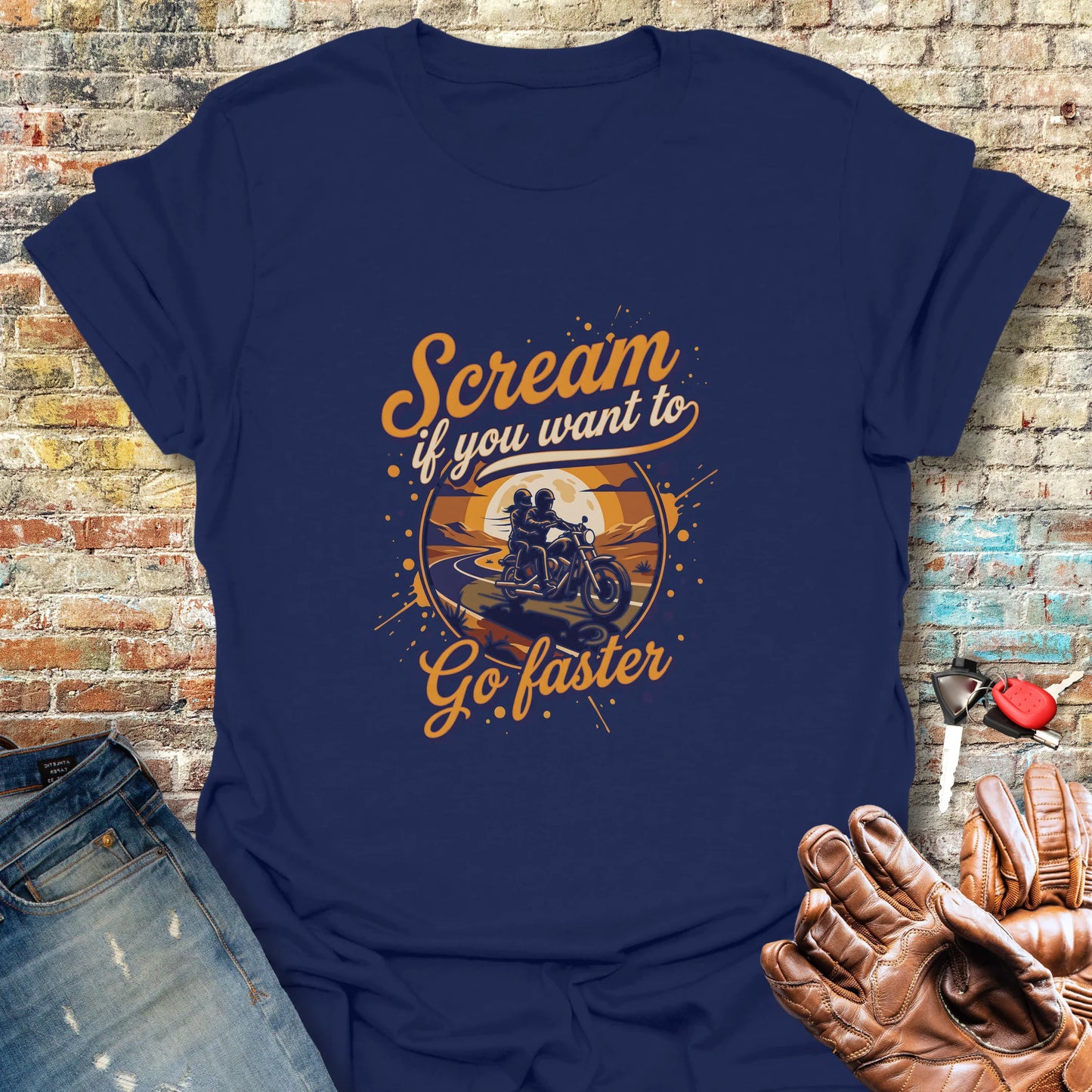 Full Moon Ride T-Shirt - Navy