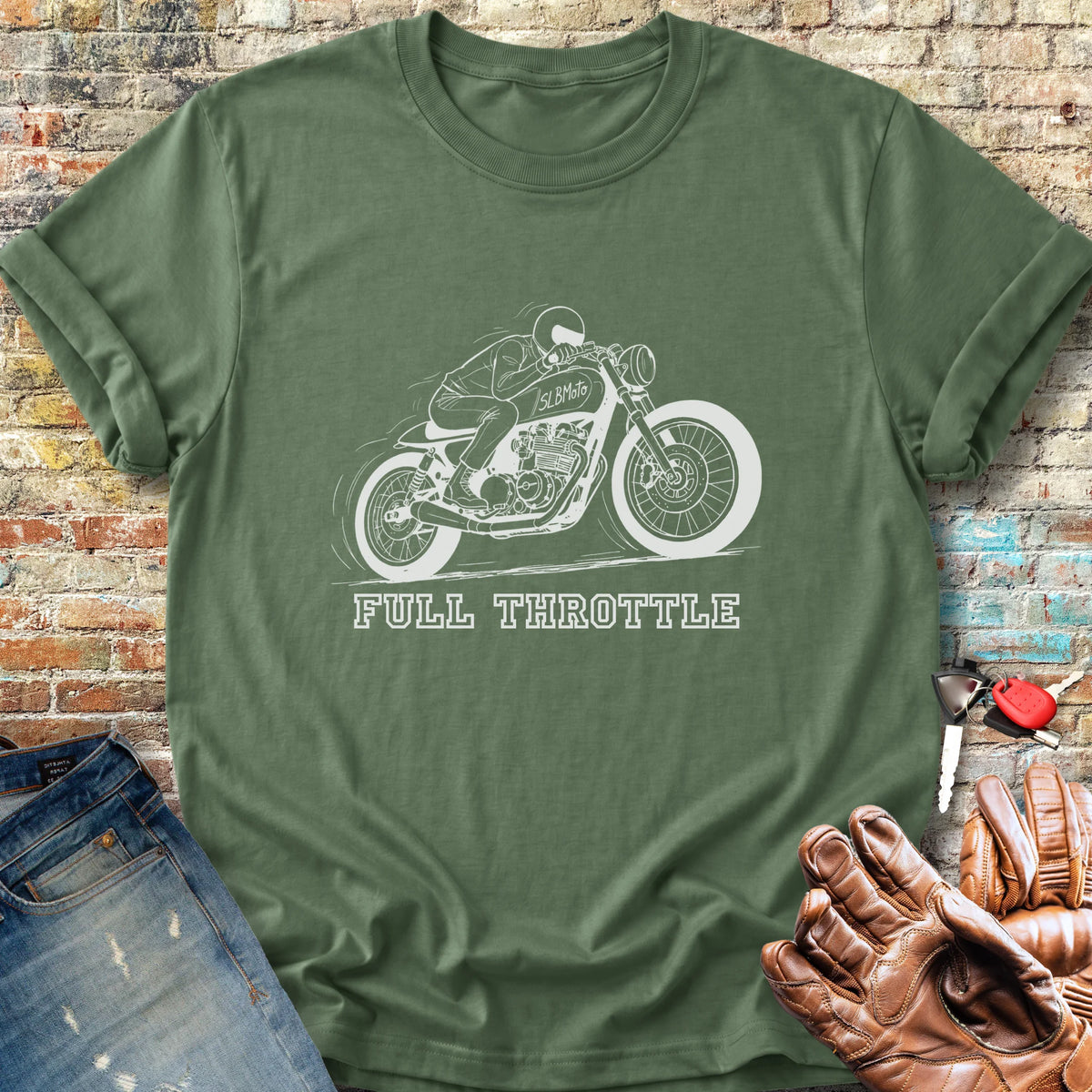 Full Throttle Classic T-Shirt - Military Green