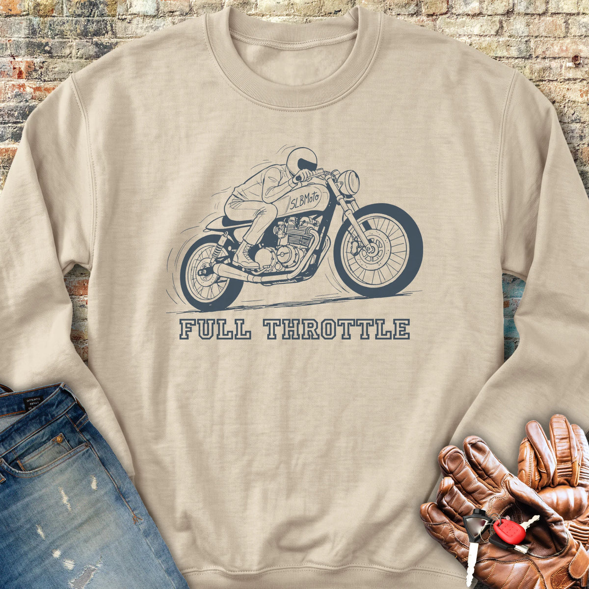 Full Throttle Sweatshirt - Sand