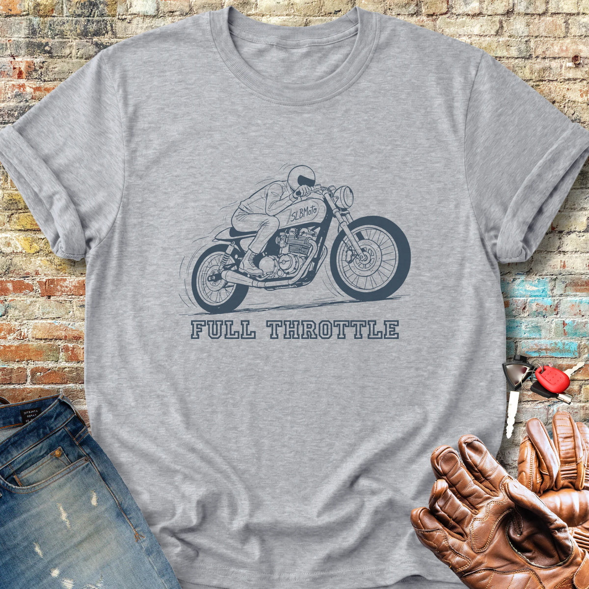 Full Throttle Classic T-Shirt - Sport Grey
