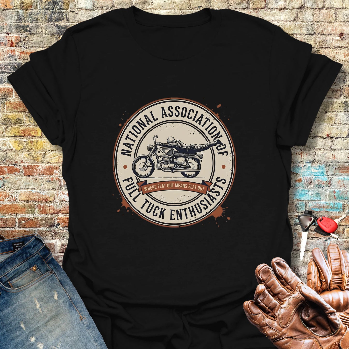 Full Tuck Enthusiasts T-Shirt - Black
