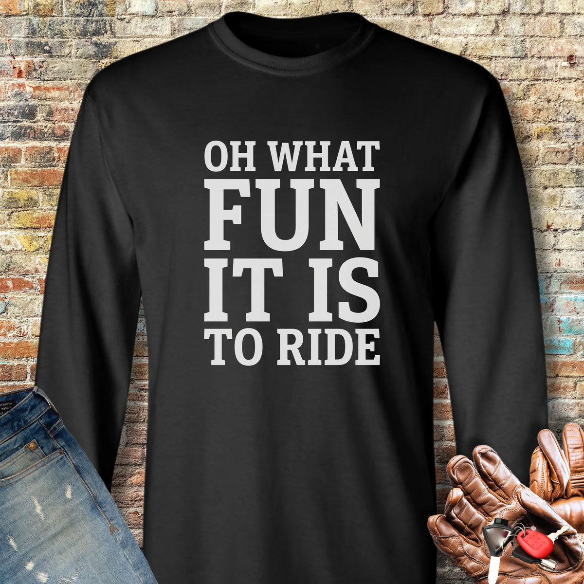 Fun Ride Long Sleeve T-Shirt - Black