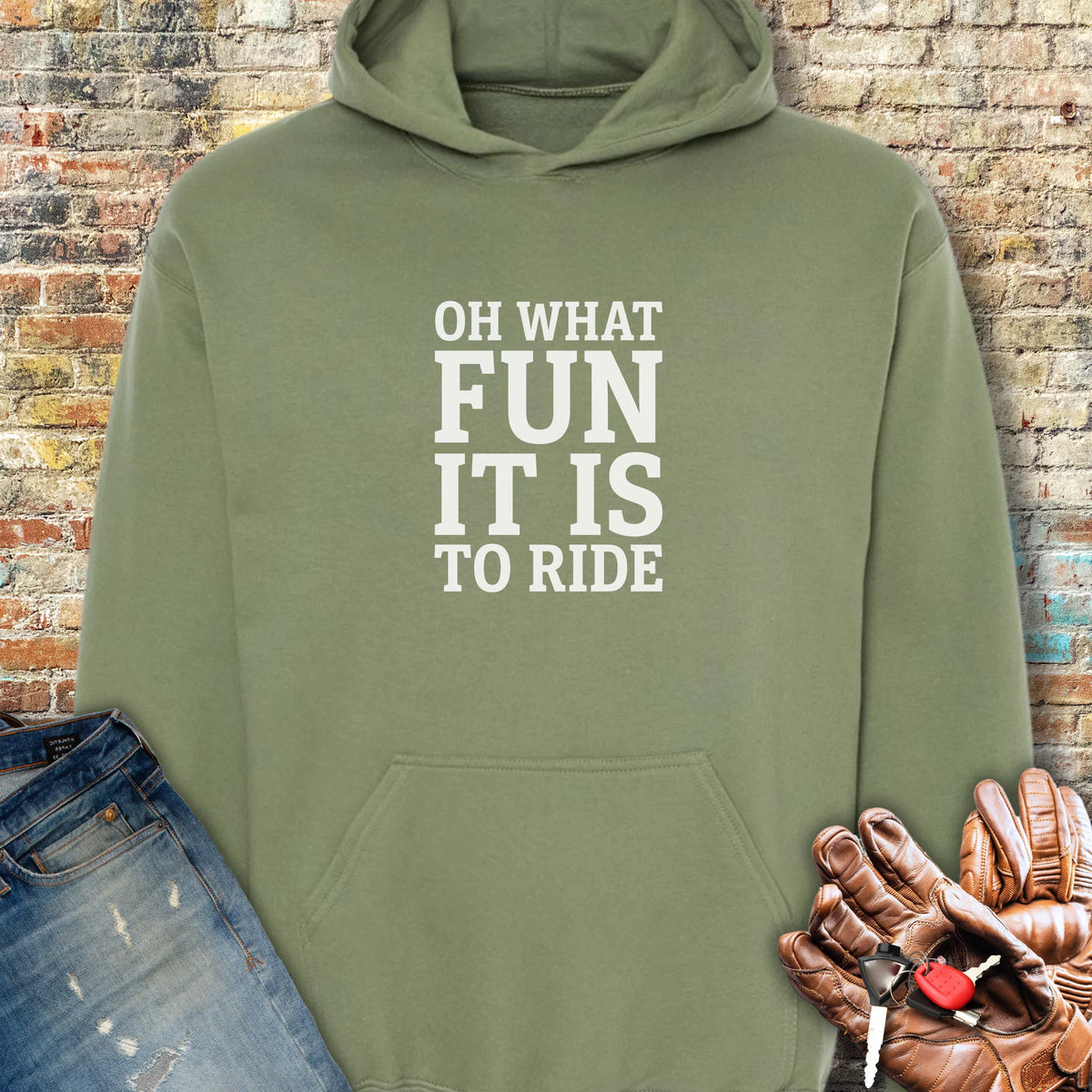 Fun Ride Hoodie - Military Green