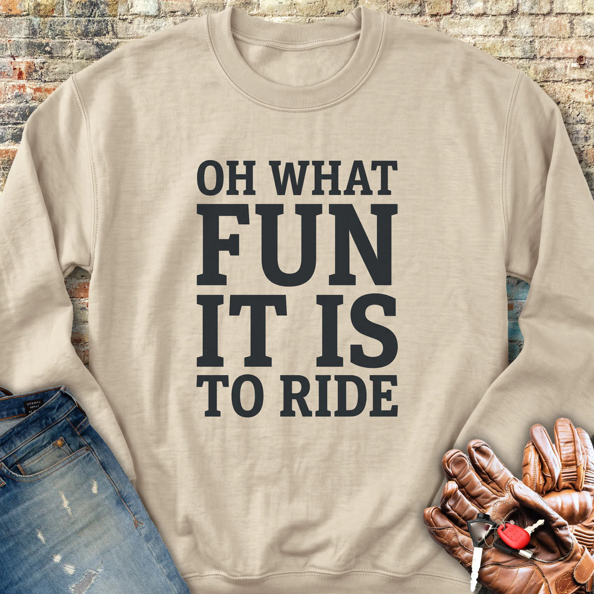 Fun Ride Sweatshirt - Sand