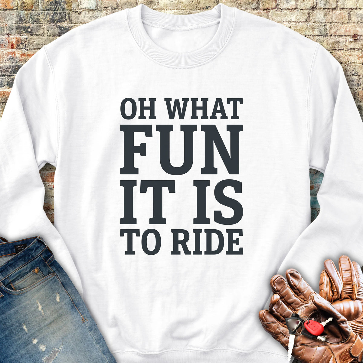 Fun Ride Sweatshirt - White
