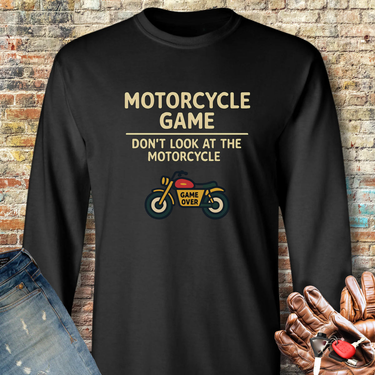 Game Over Long Sleeve T-Shirt - Black