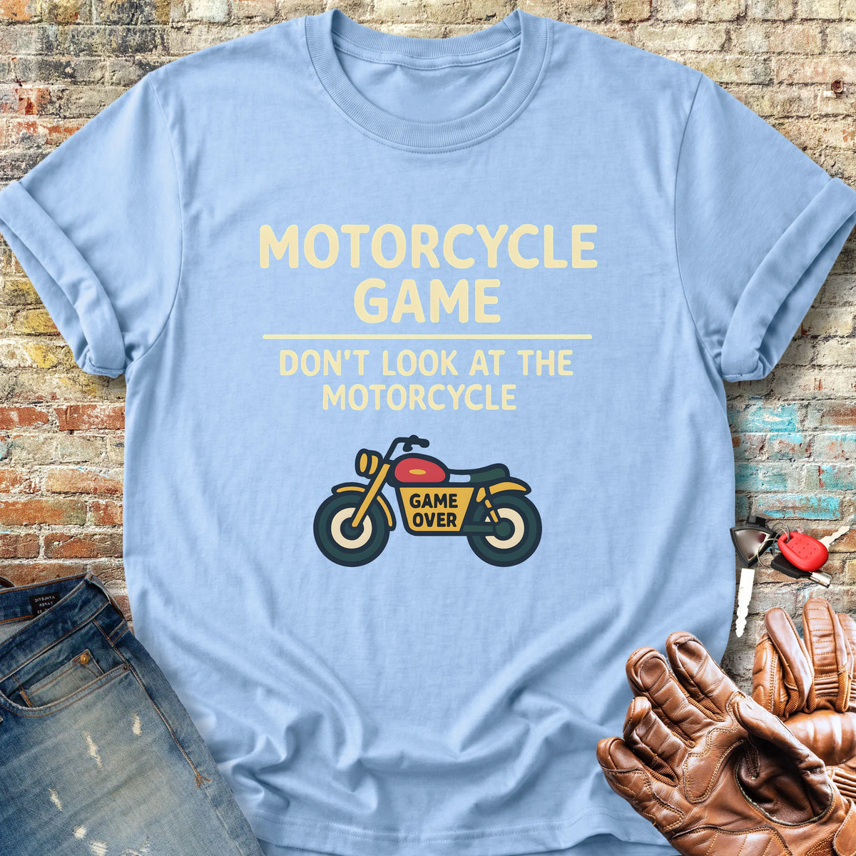 Game Over Classic T-Shirt - Light Blue