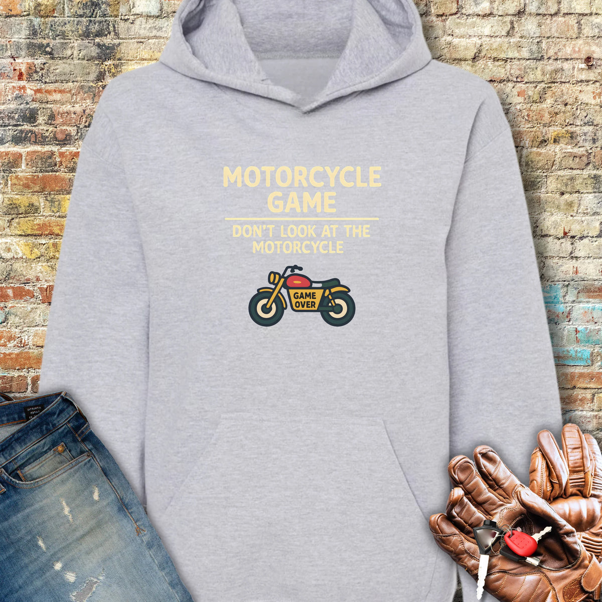 Game Over Hoodie - Sport Grey