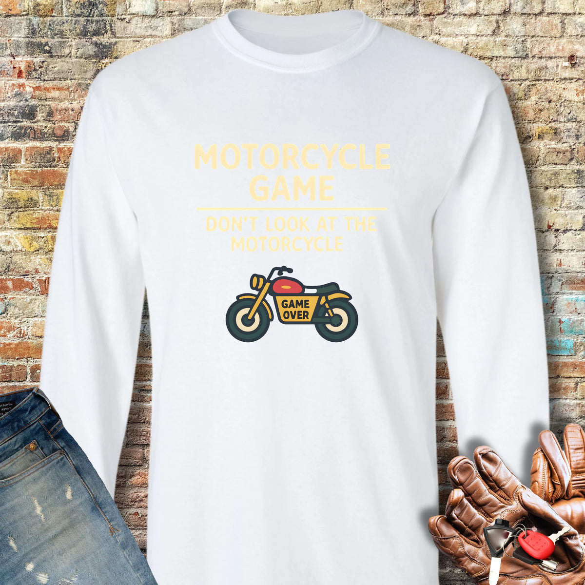 Game Over Long Sleeve T-Shirt - White