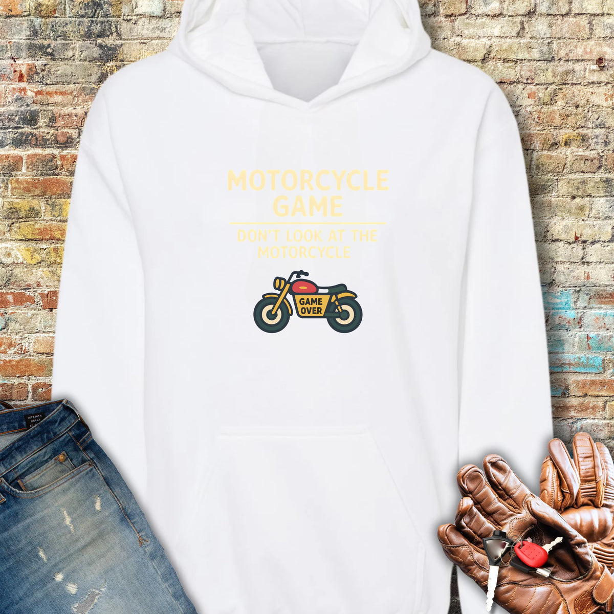 Game Over Hoodie - White