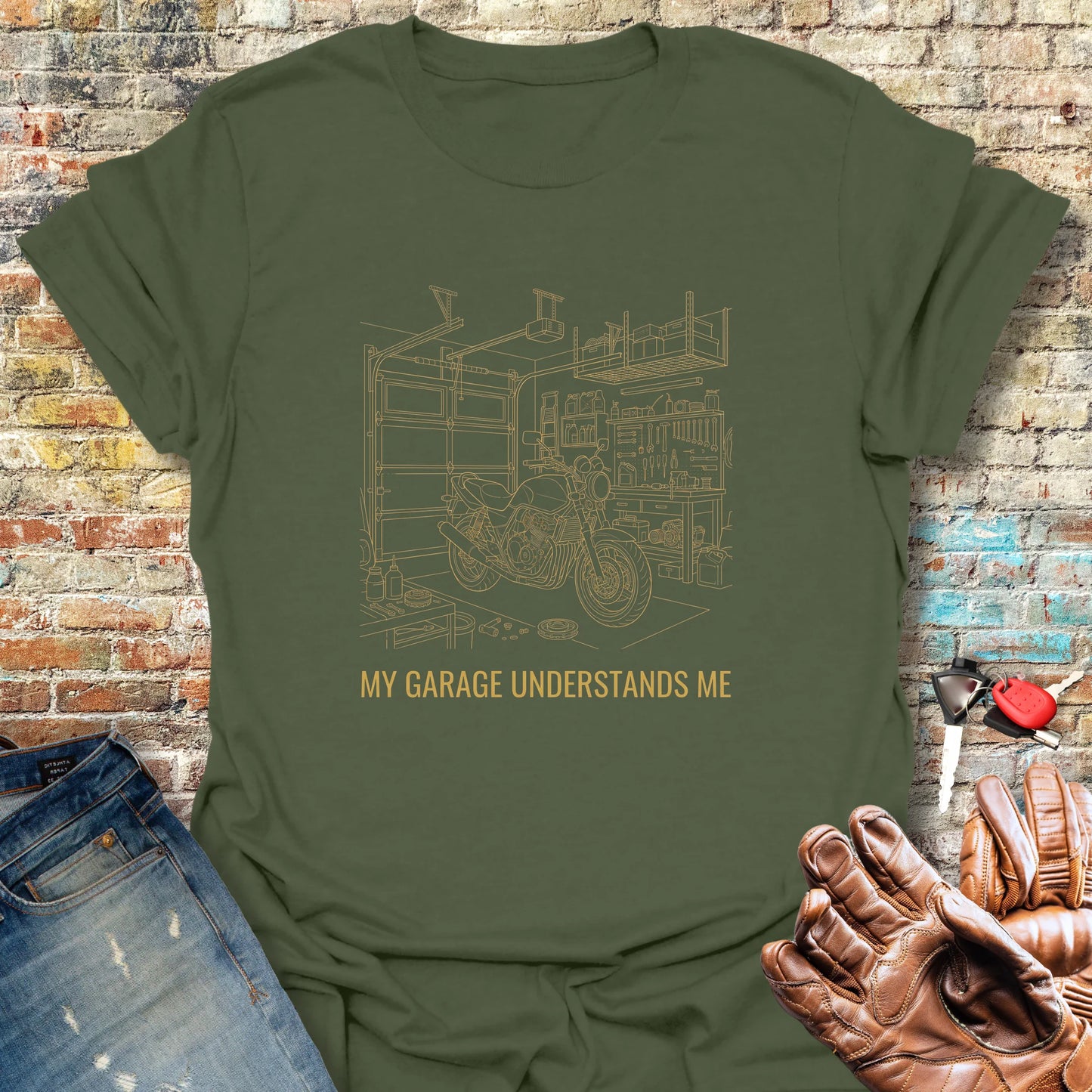 Garage Confessional T-Shirt - Military Green