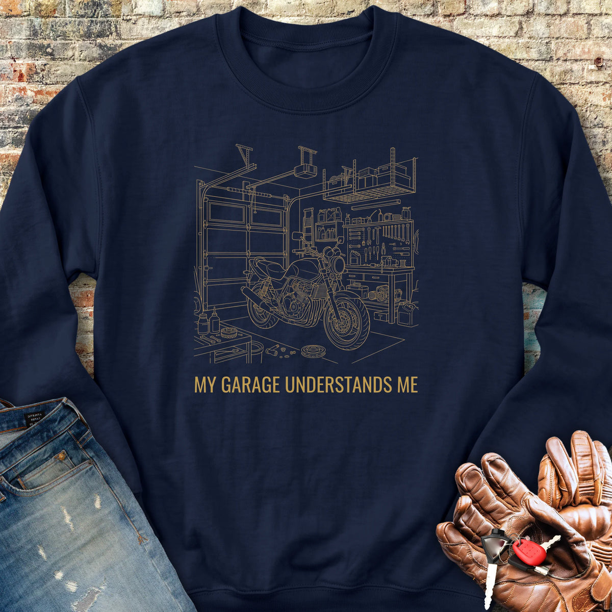 Garage Confessional Sweatshirt - Navy