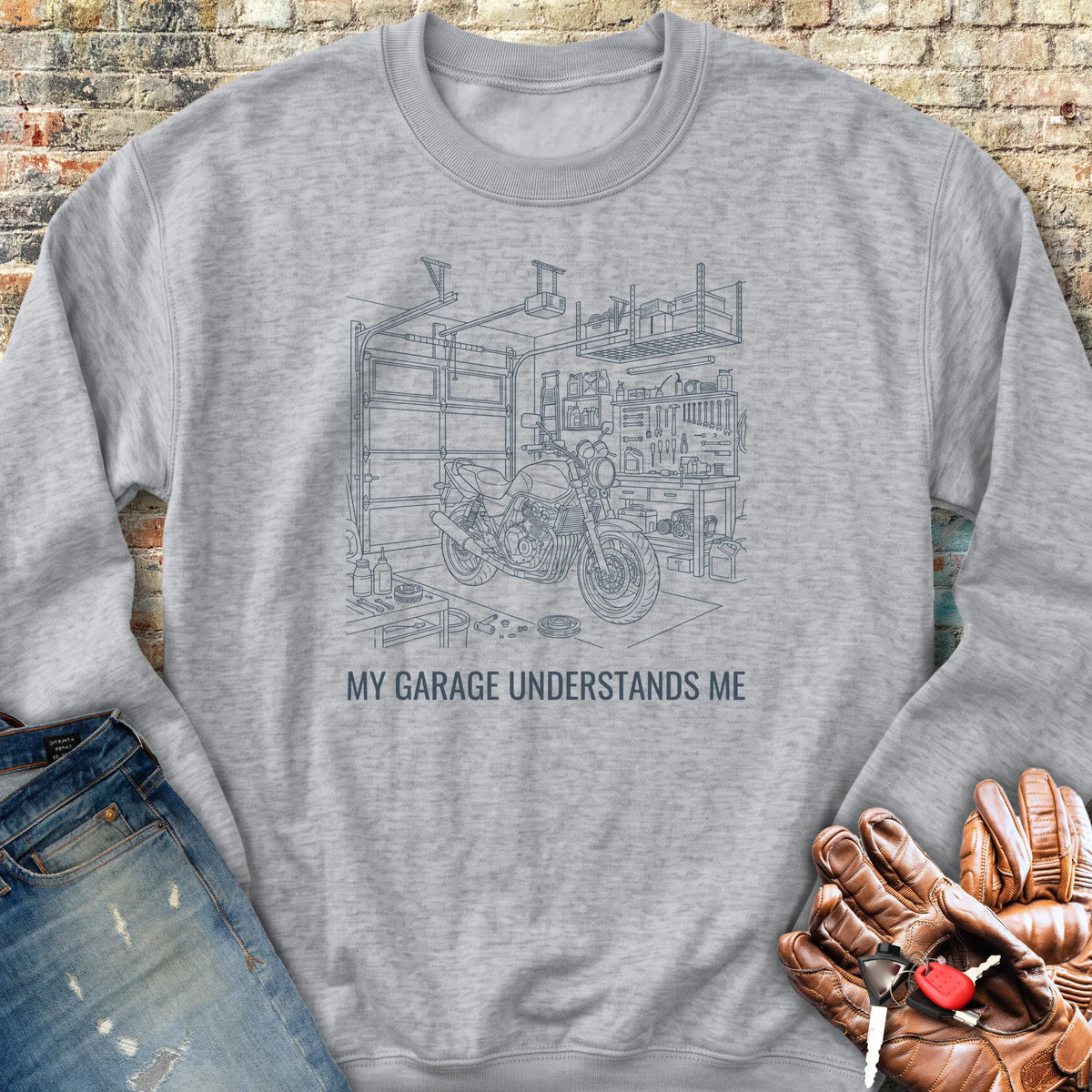 Garage Confessional Sweatshirt - Sport Grey