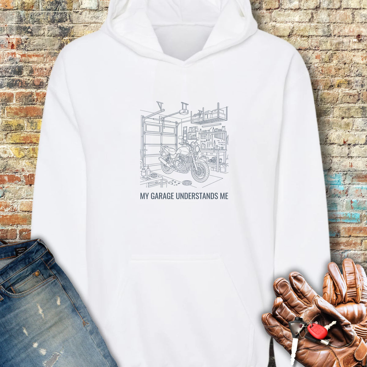 Garage Confessional Hoodie - White