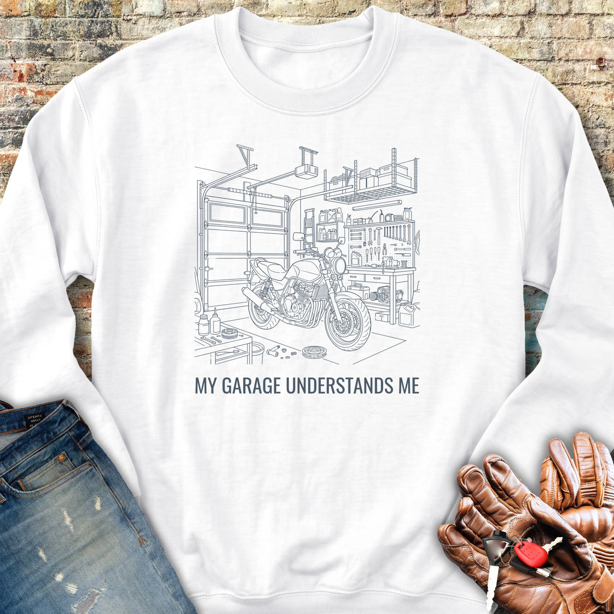 Garage Confessional Sweatshirt - White