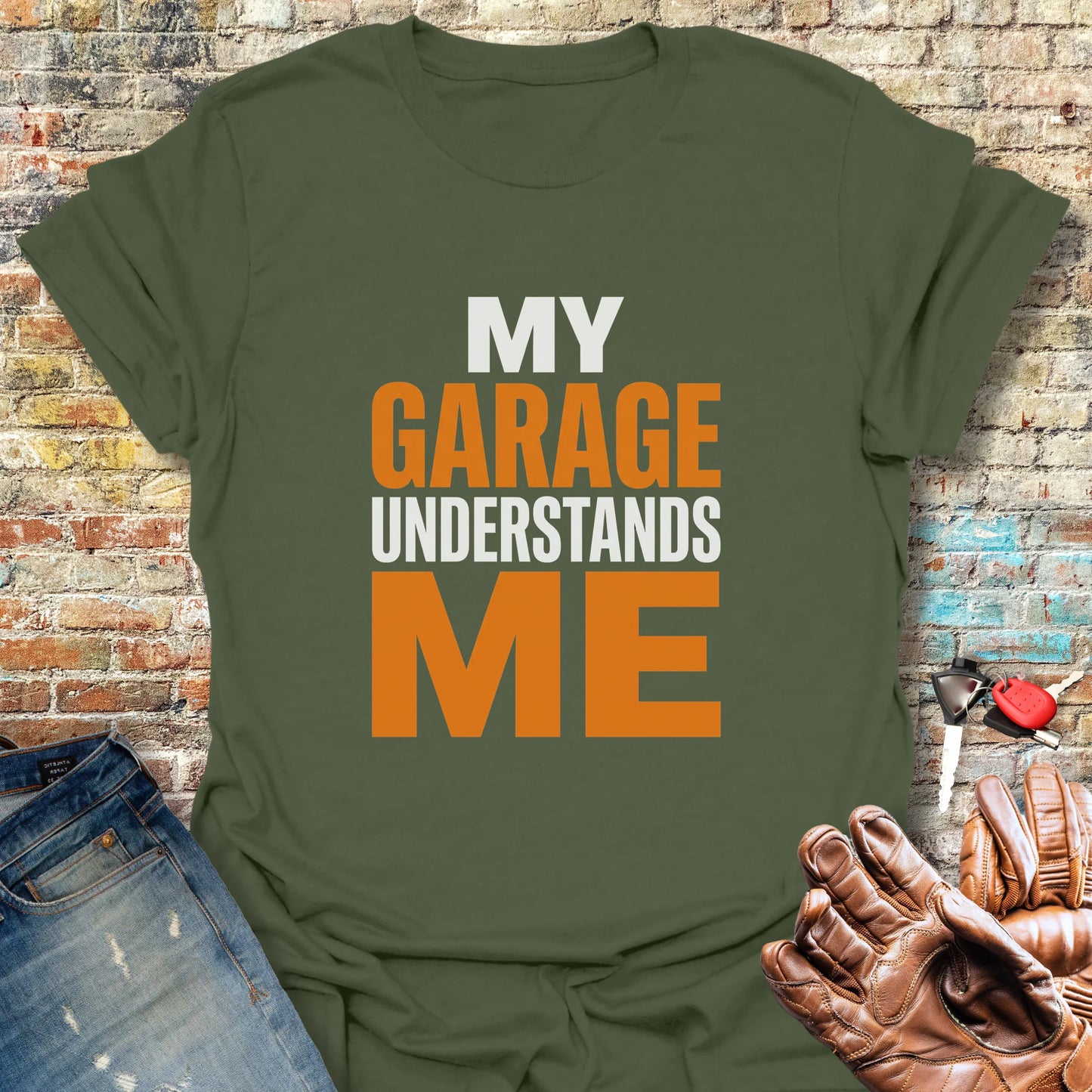 Garage Confidential T-Shirt - Military Green