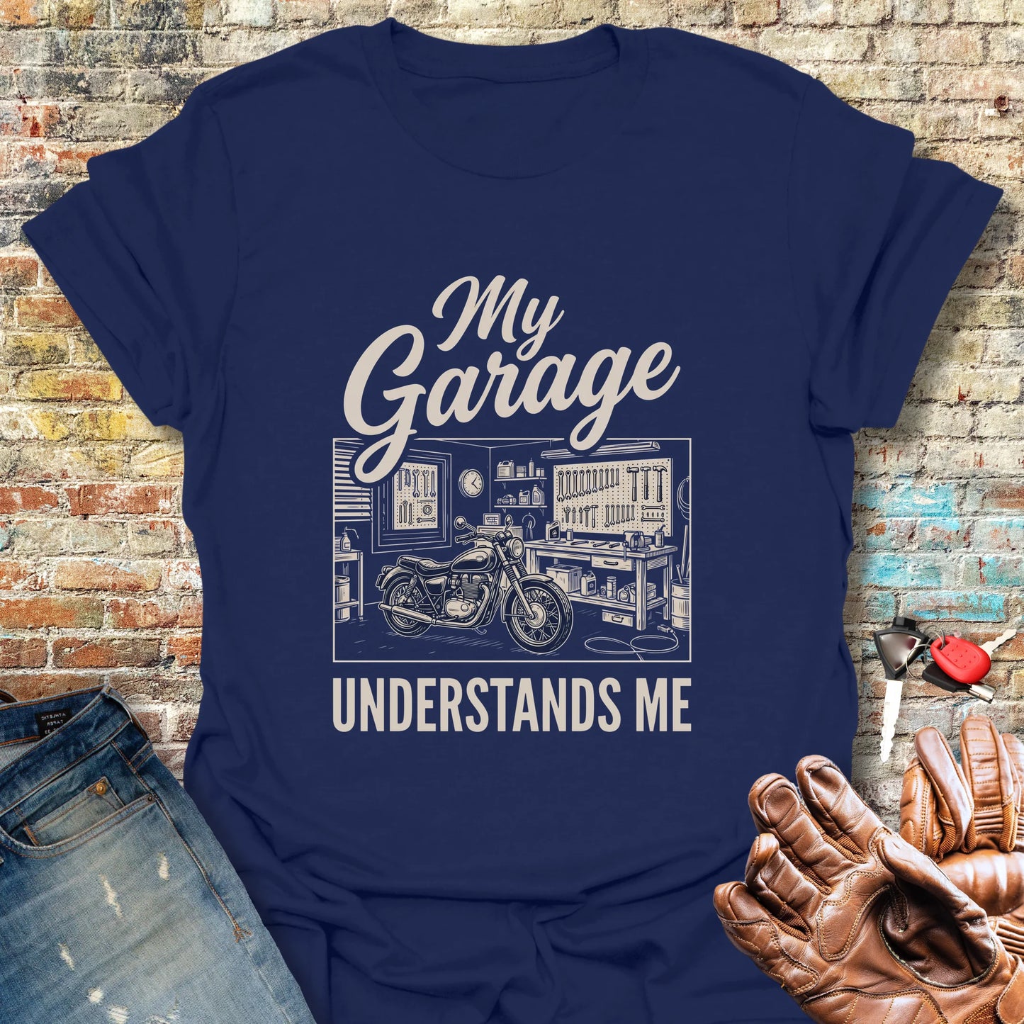 Garage Understanding T-Shirt - Navy