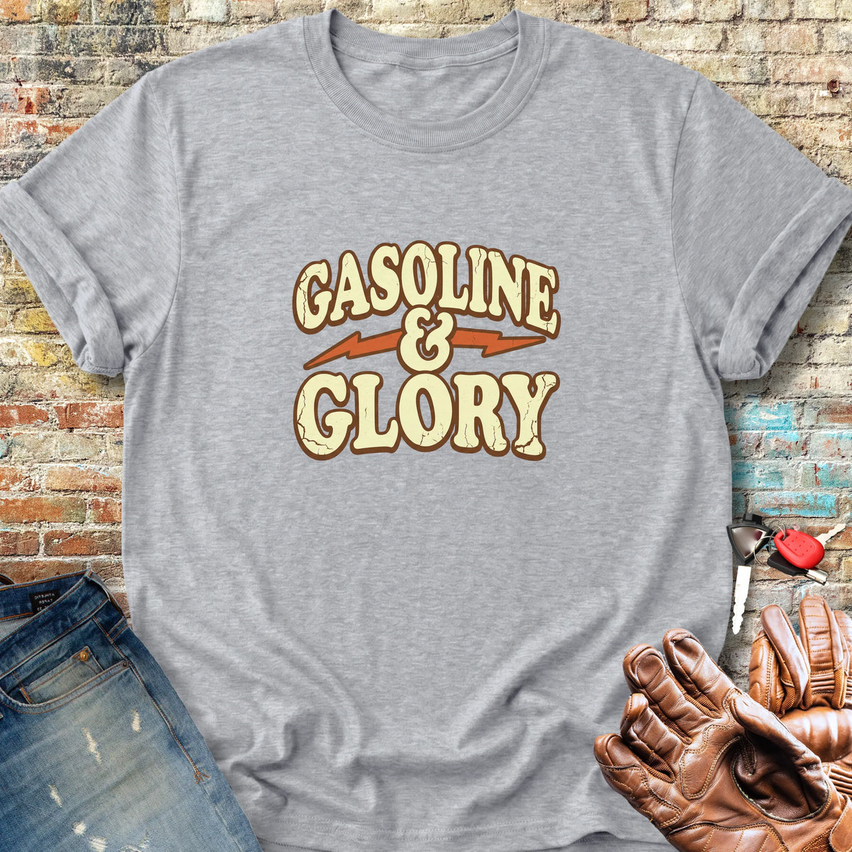 Gasoline & Glory Classic T-Shirt - Sport Grey