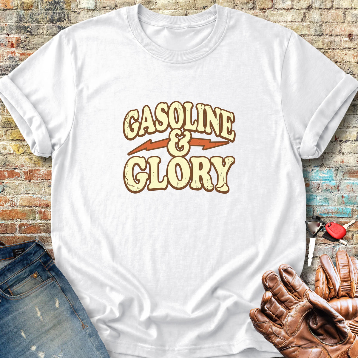 Gasoline & Glory Classic T-Shirt - White