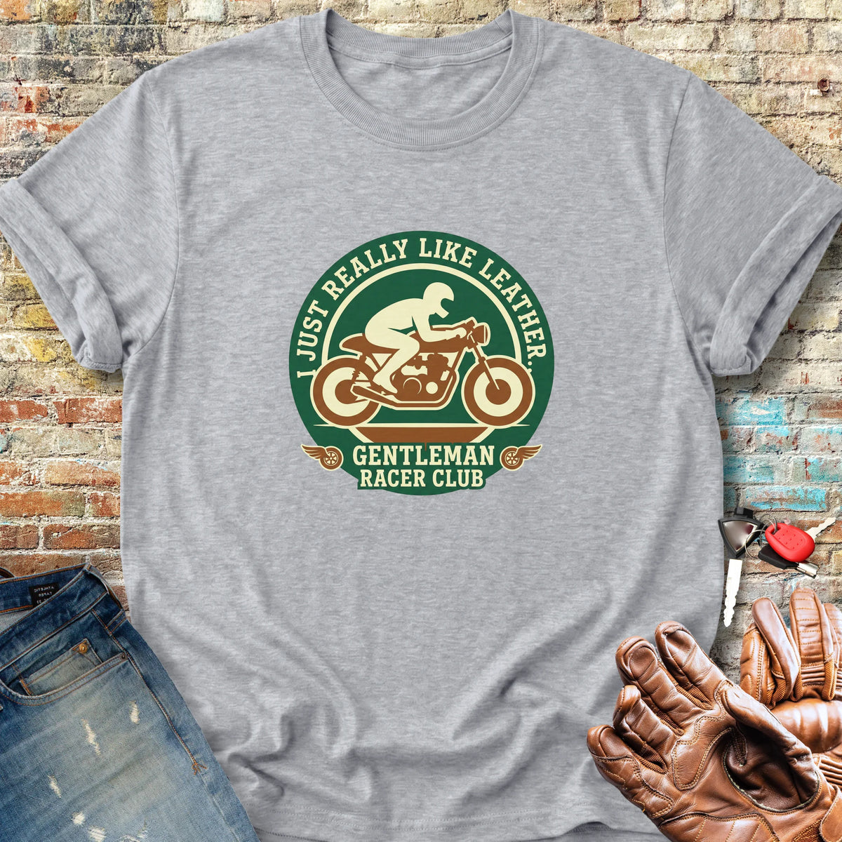 Gentleman Racer Club Classic T-Shirt - Sport Grey