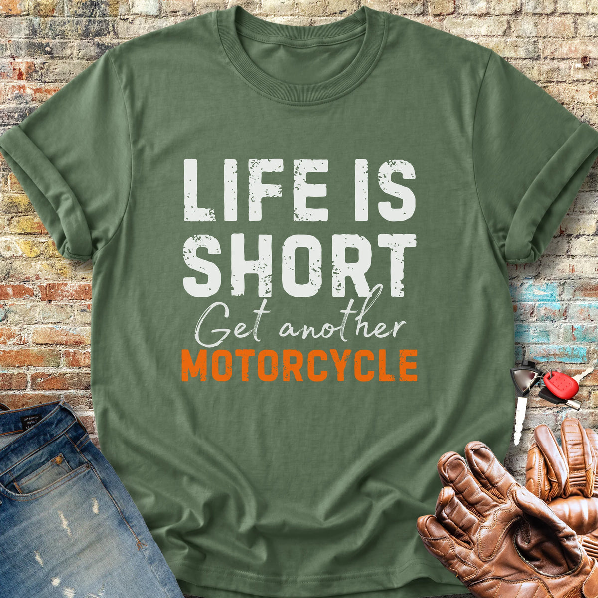 Get Another Motorcycle Classic T-Shirt - Military Green