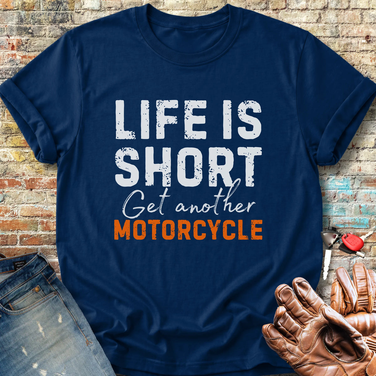 Get Another Motorcycle Classic T-Shirt - Navy