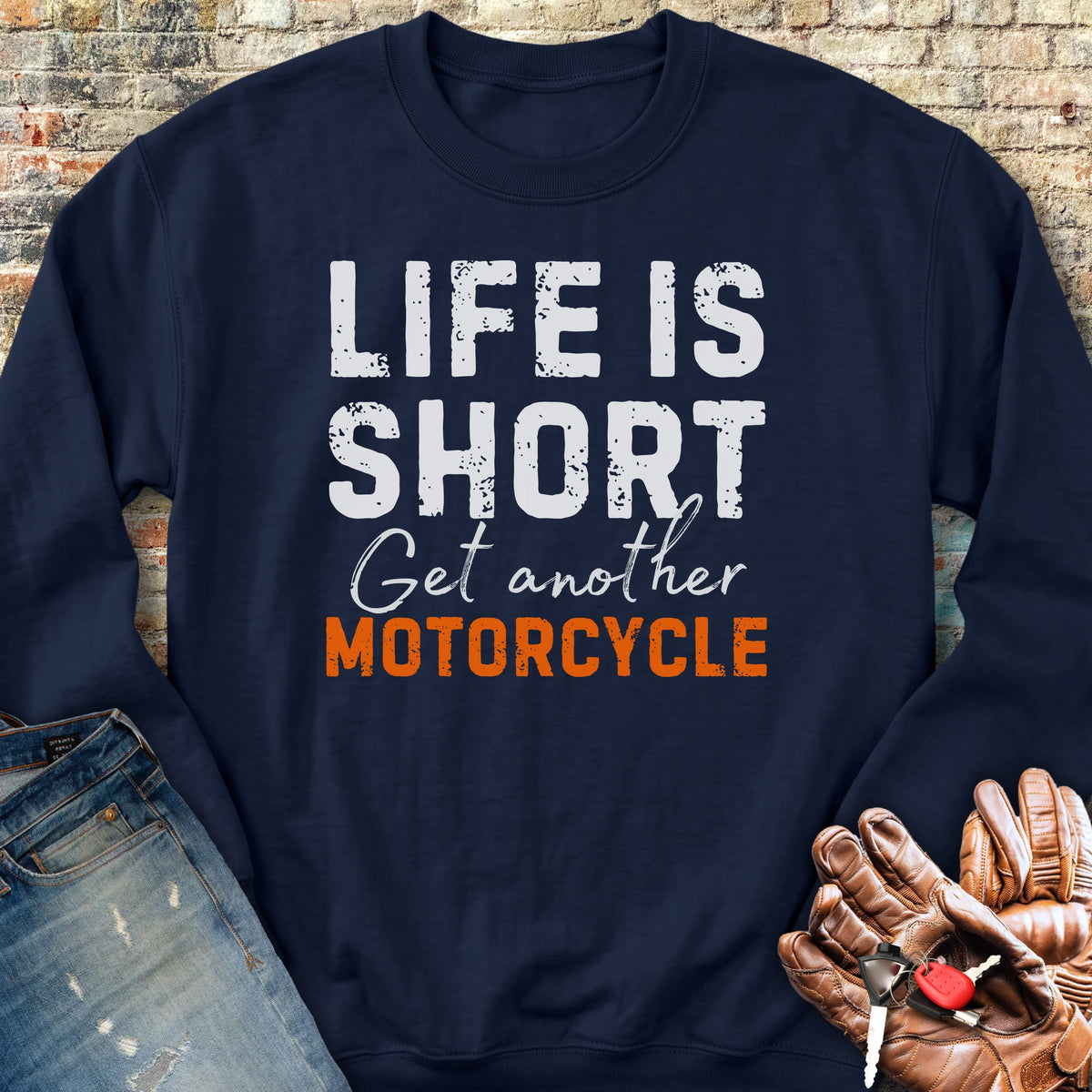 Get Another Motorcycle Sweatshirt - Navy