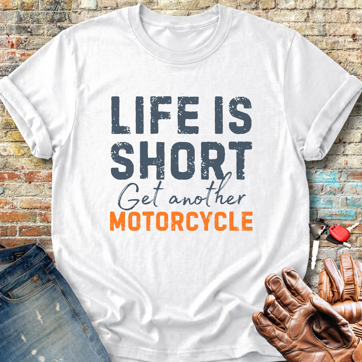 Get Another Motorcycle Classic T-Shirt - White