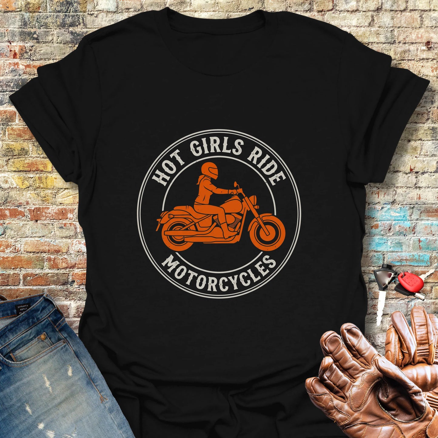 Girls Ride T-Shirt - Black