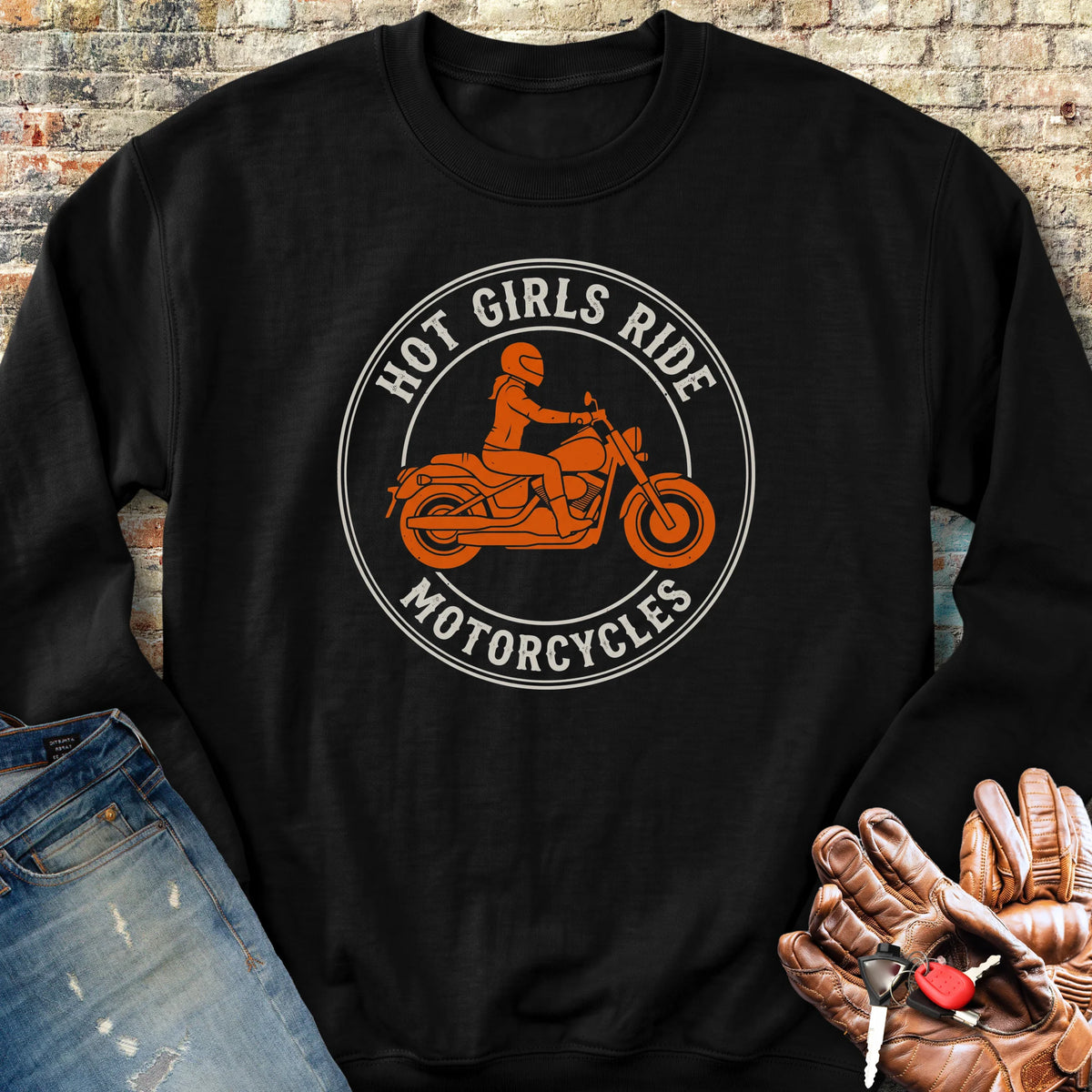 Girls Ride Sweatshirt - Black
