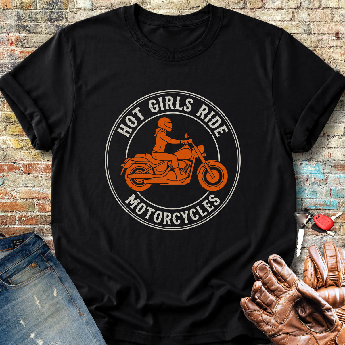 Girls Ride Classic T-Shirt - Black