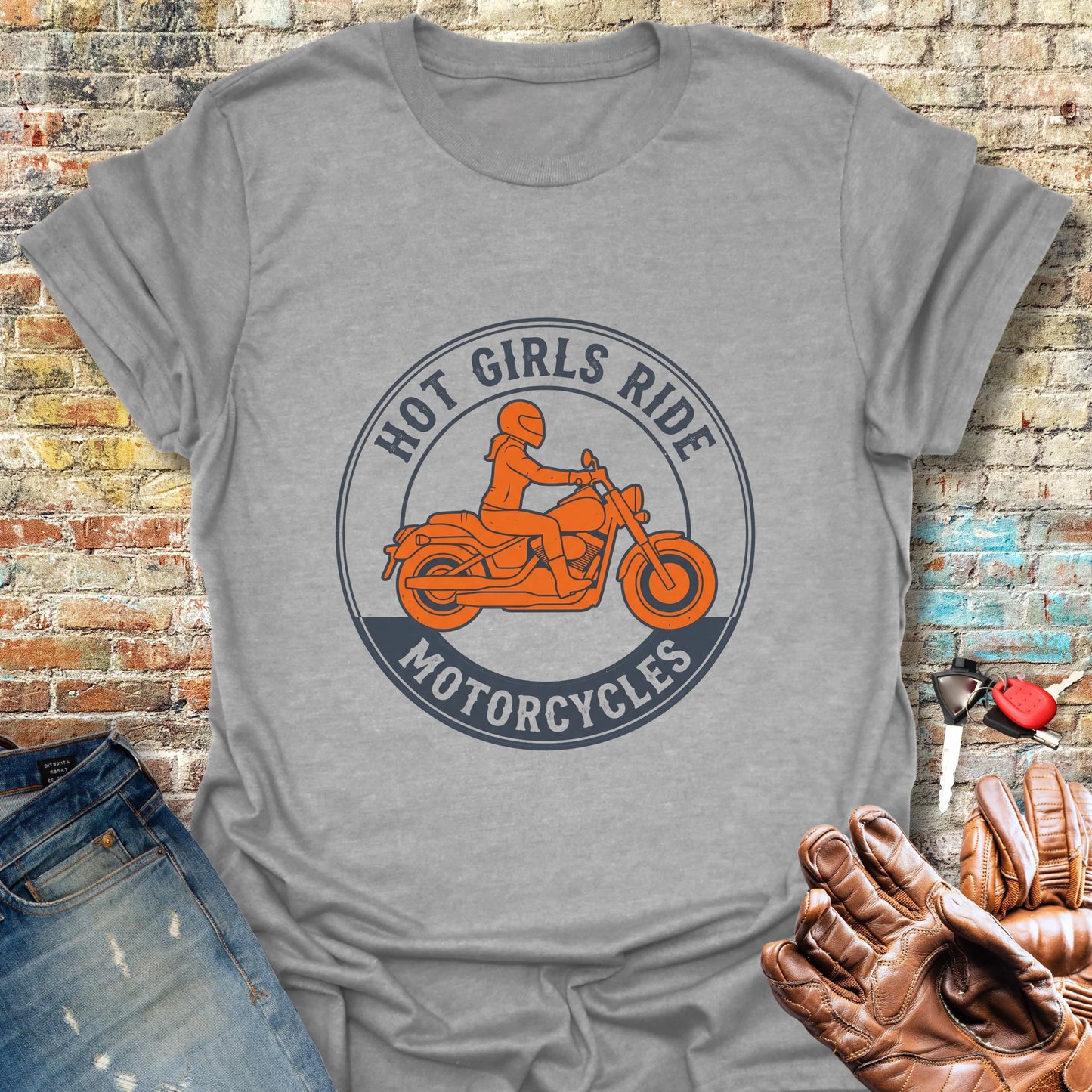 Girls Ride T-Shirt - Sport Grey