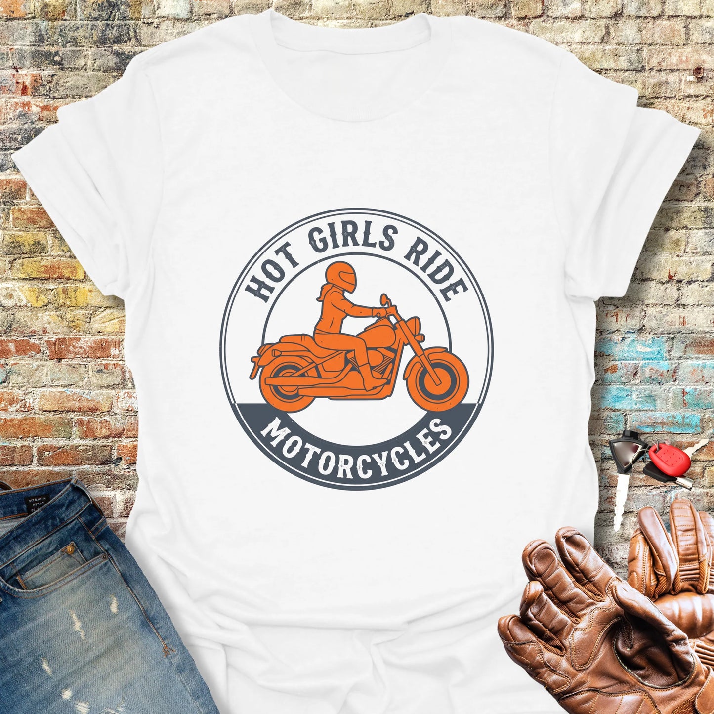 Girls Ride T-Shirt - White