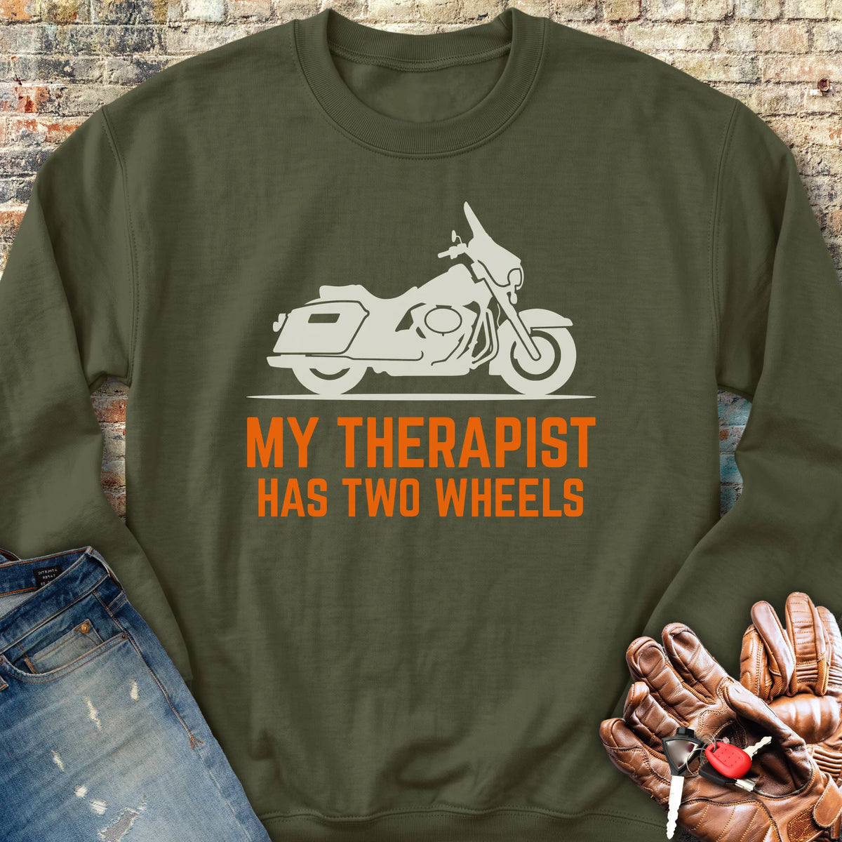 Glide Therapy Sweatshirt - Military Green