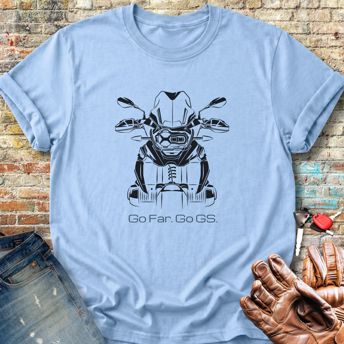 Go Far Classic T-Shirt - Light Blue