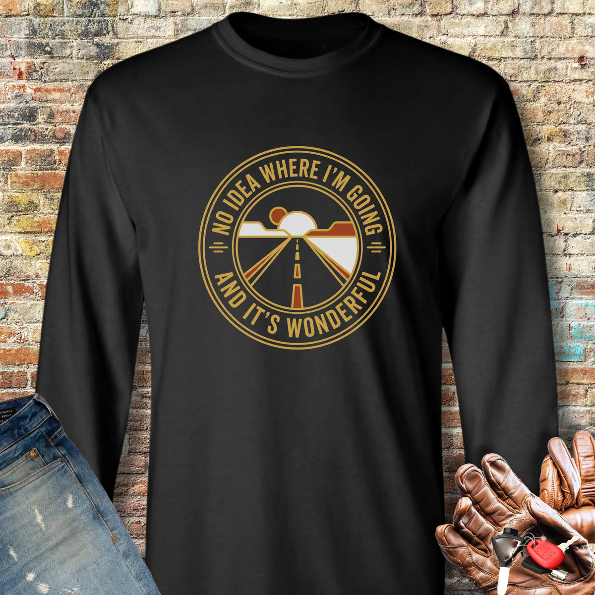Going Long Sleeve T-Shirt - Black
