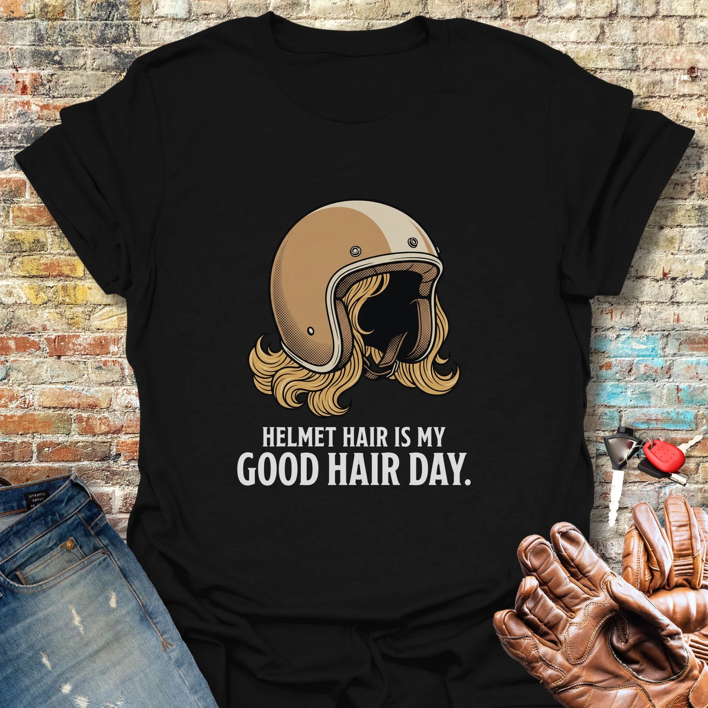 Good Hair Day T-Shirt - Black