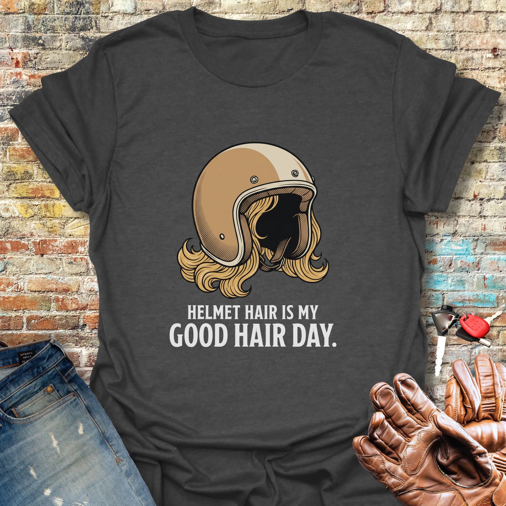 Good Hair Day T-Shirt - Dark Heather