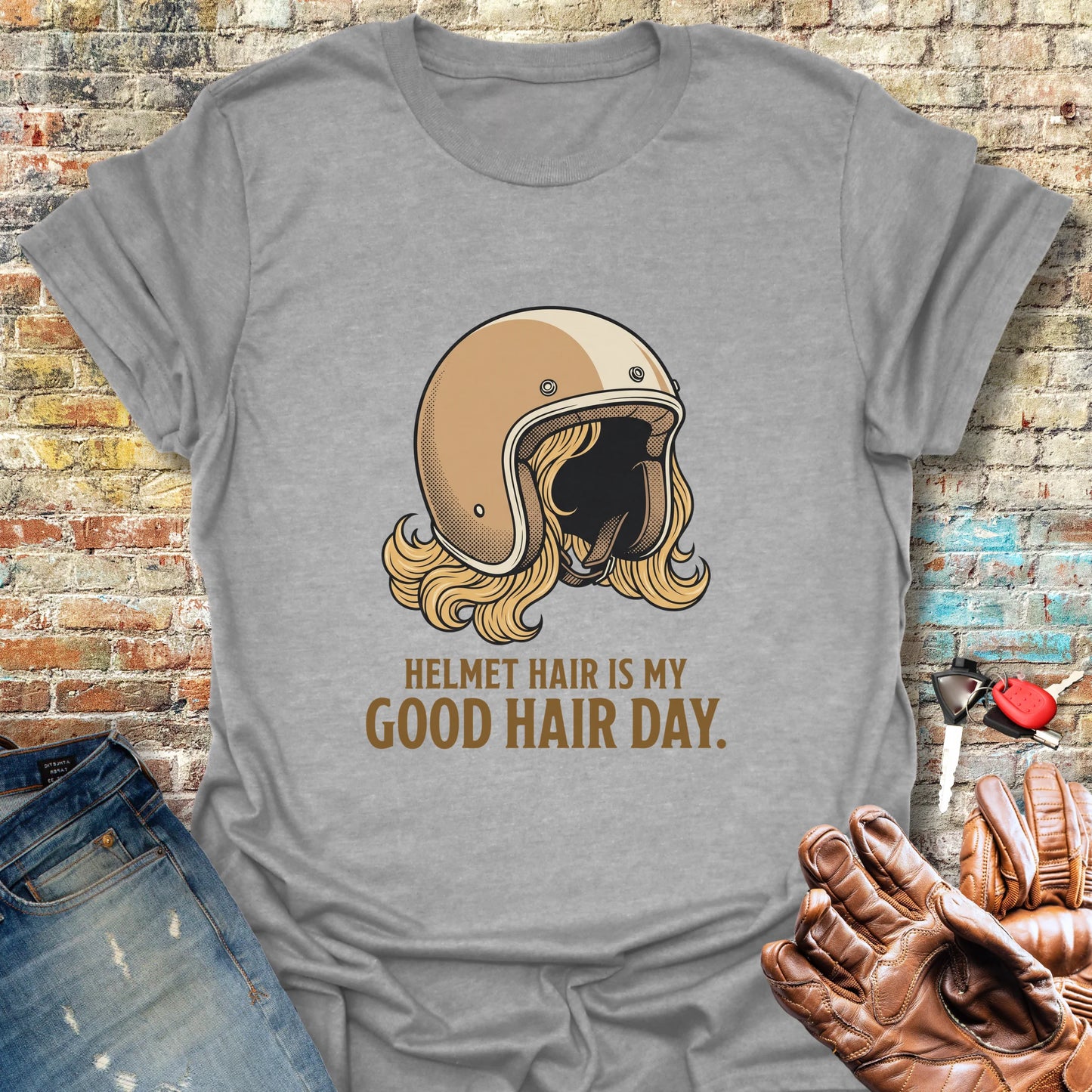 Good Hair Day T-Shirt - Sport Grey