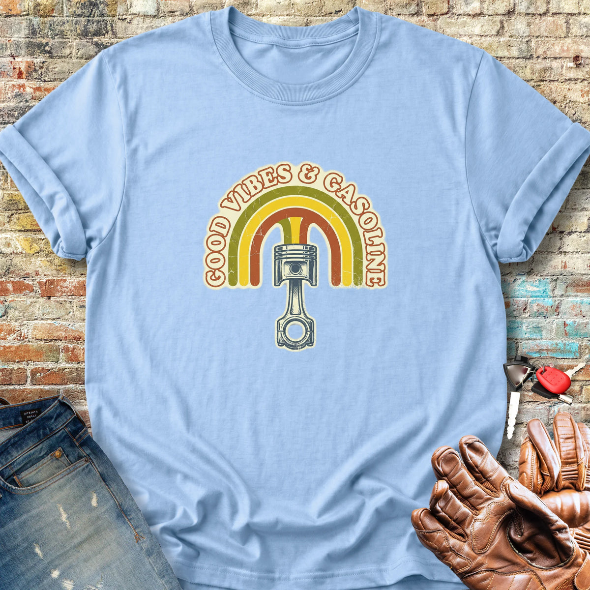 Good Vibes Classic T-Shirt - Light Blue